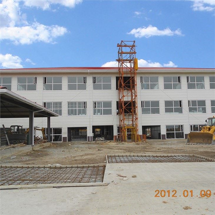 1-Weather Plank Cladding Steel Structure School